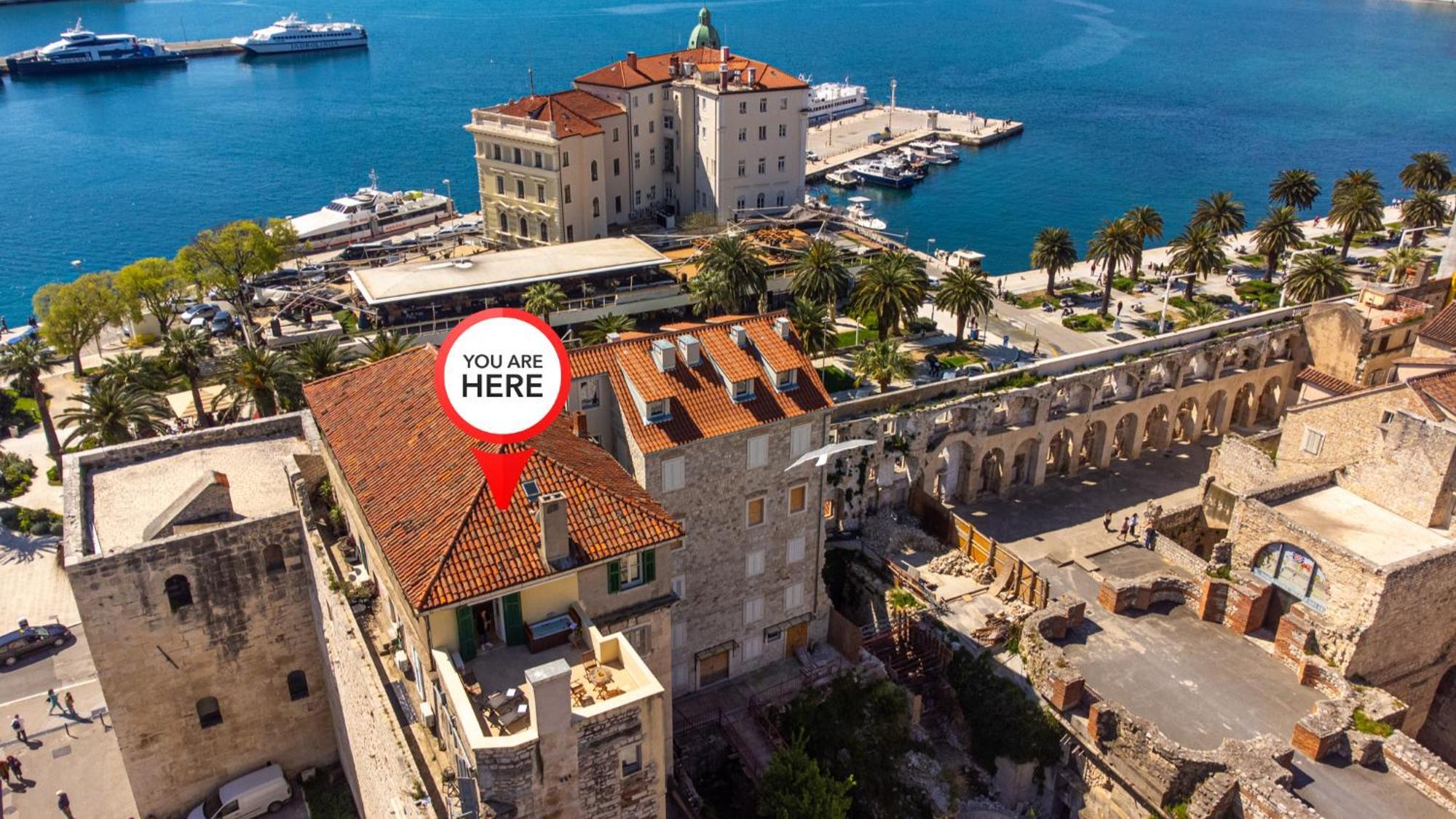 Appartement Terazza Grande In Diocletian Tower à Split Extérieur photo